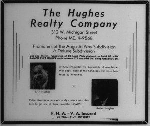 The earliest ad for Augusta Way appeared in December, 1955 from the Hughes Realty Company.